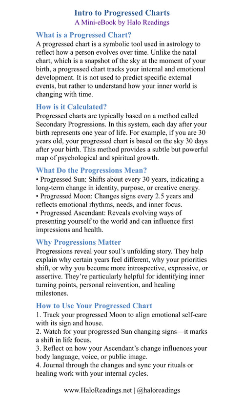 Intro to Progressed Charts – Free Astrology PDF Guide